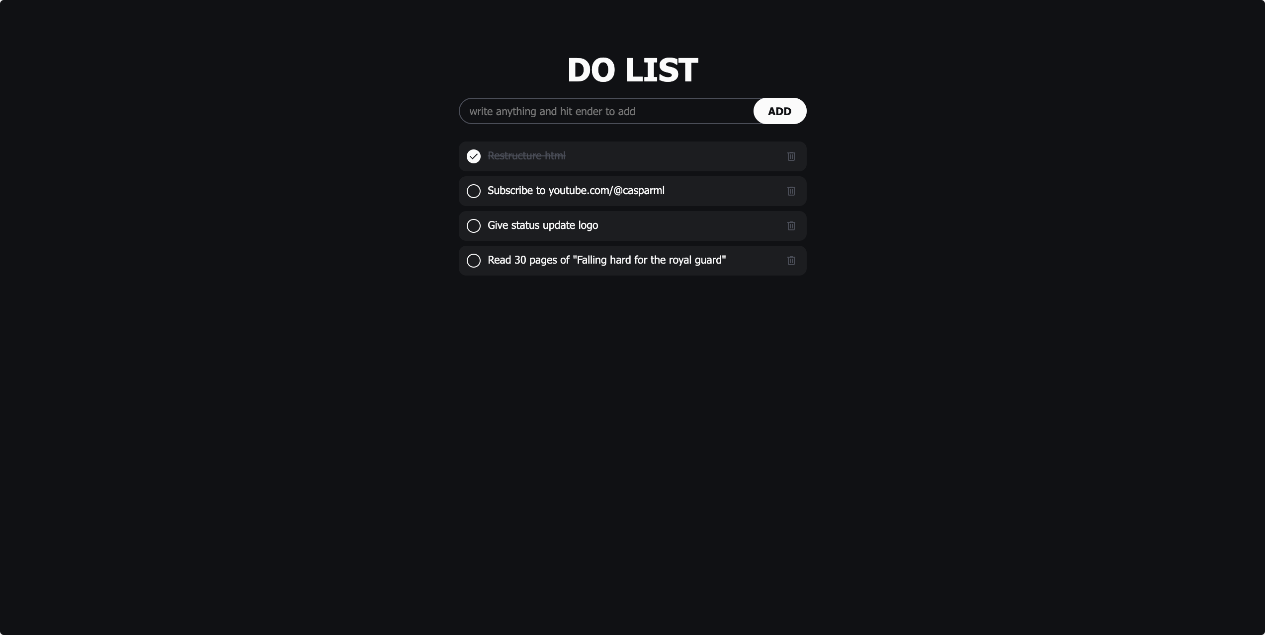 DoList website preview